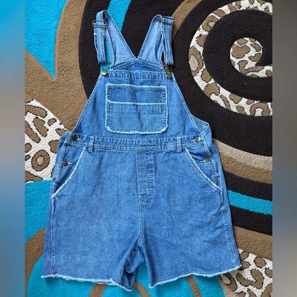 B.E.BLUES. Denim - [B.E.BLUES.] Denim Overall Shorts